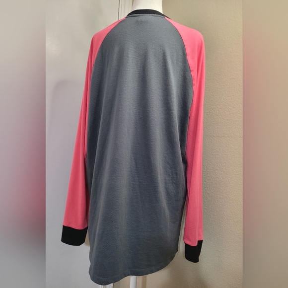 Lularoe Pink/Gray Blouse with Long Sleeves Shirt, Size XL - Picture 5 of 9